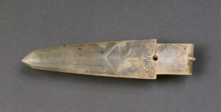 Ceremonial Dagger-Axe with Animal Masks (Ge)