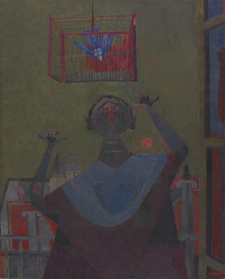 Woman and Bird, Rufino Tamayo, 1944