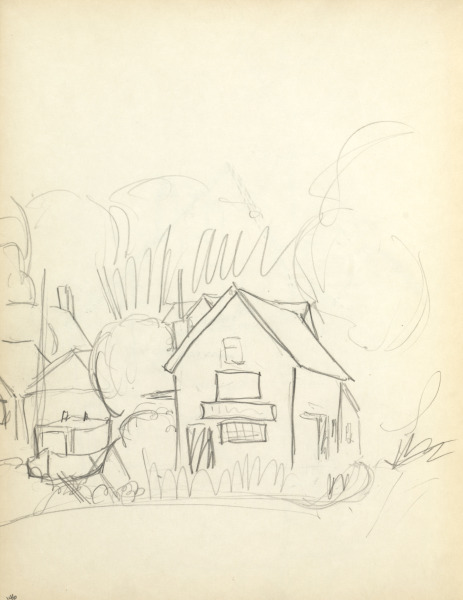Sketchbook #1: Corner house (page 146)