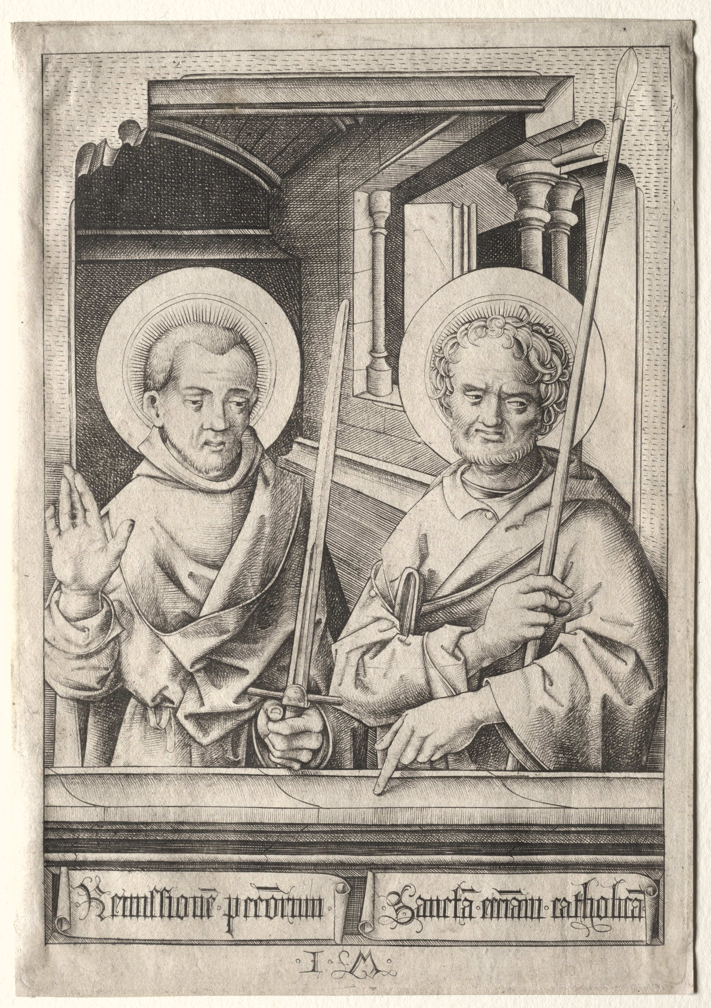 The Twelve Apostles: Saint Simon (?) and Saint Matthew