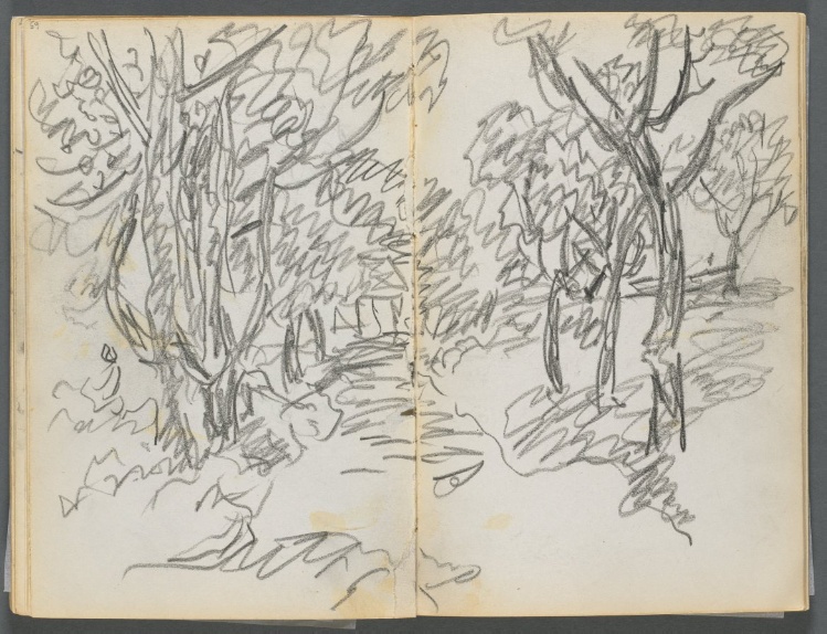 Sketchbook, The Dells, N° 127, page 064 & 65: Landscape