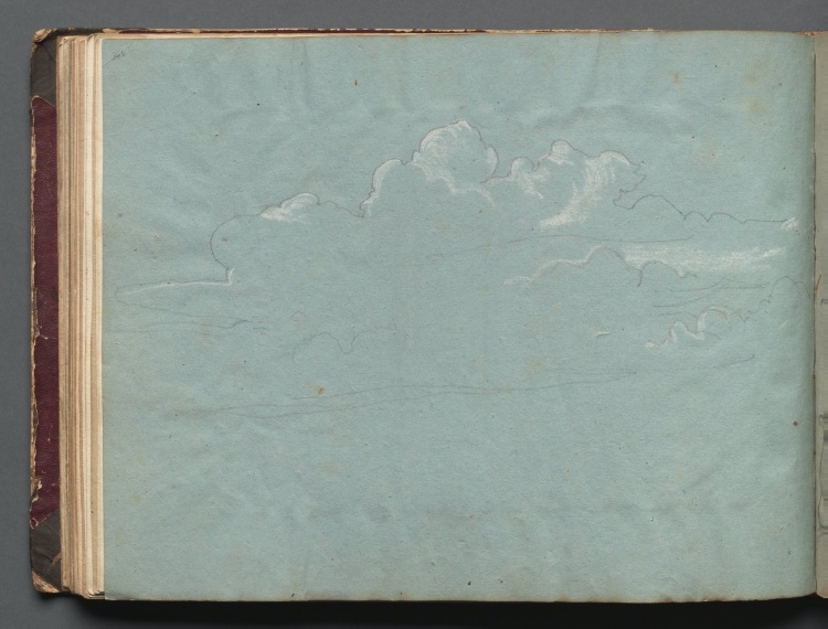 Album with Views of Rome and Surroundings, Landscape Studies, page 36b: Cloud Study
