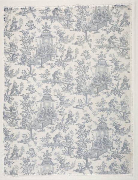 Fragment of Woodblock Printed Cotton