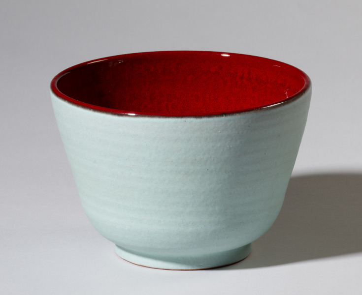 Red and Pale Blue Bowl