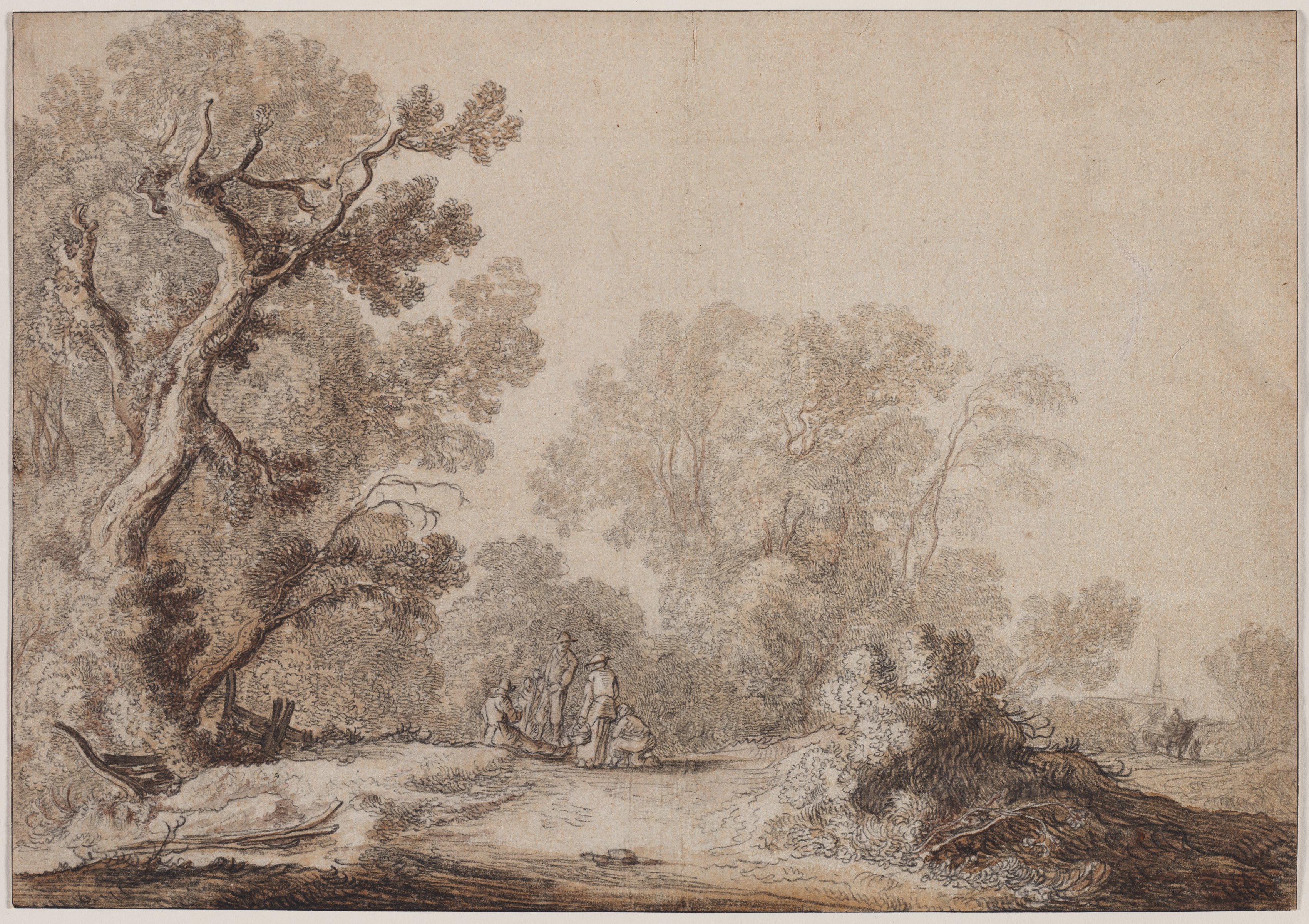 Peasants at the Edge of a Wood