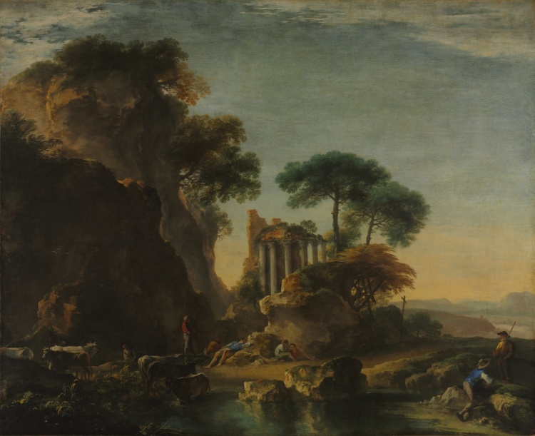 Ruins in a Rocky Landscape