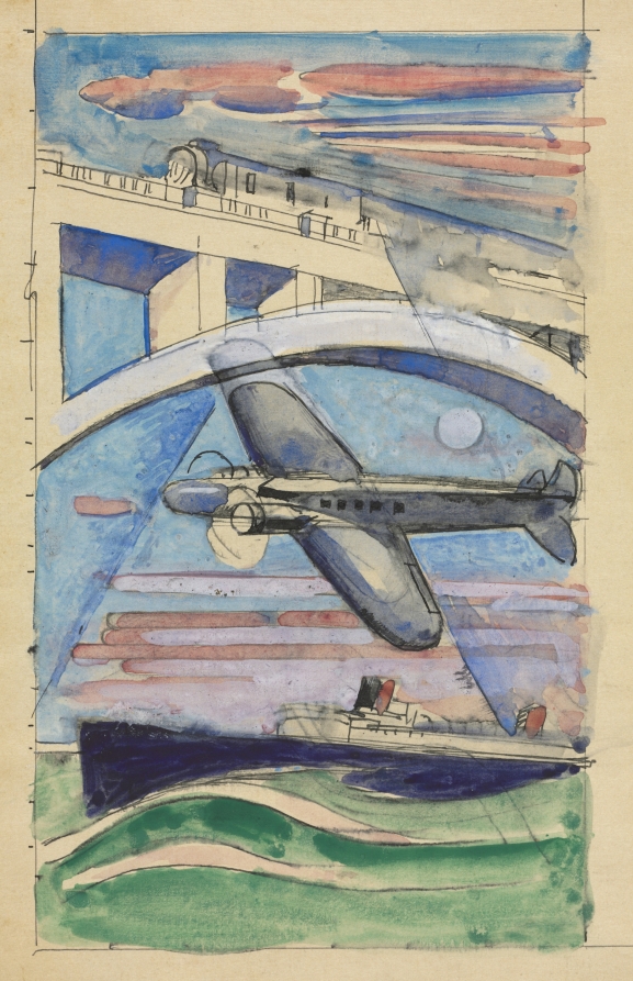 Study for Transportation Mural (59 of 150), William Sommer, c. 1920s–40s