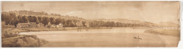 Twenty Views of Paris and Environs:  View of St. Cloud and Mount Calvary taken from Pont de Sêve