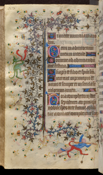 Hours of Charles the Noble, King of Navarre (1361-1425): fol. 135v, Text