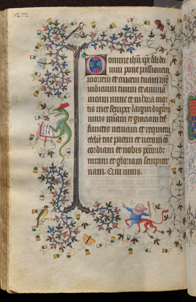Hours of Charles the Noble, King of Navarre (1361-1425): fol. 136v, Text