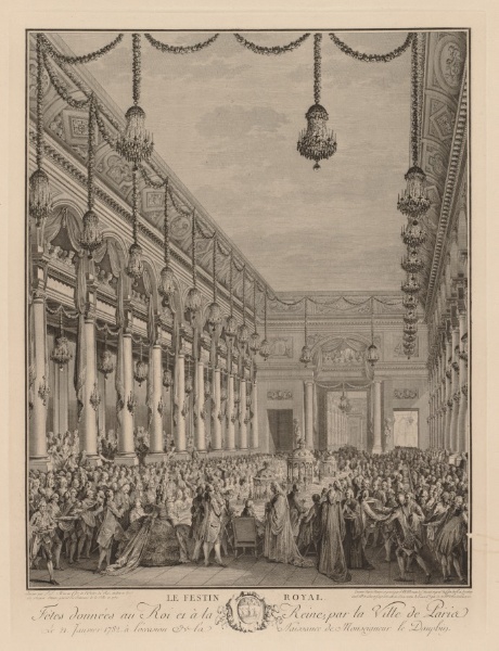 Royal Feast at the Hôtel de Ville, January 21, 1782