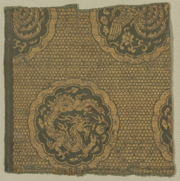 Textile with Phoenixes and Dragons