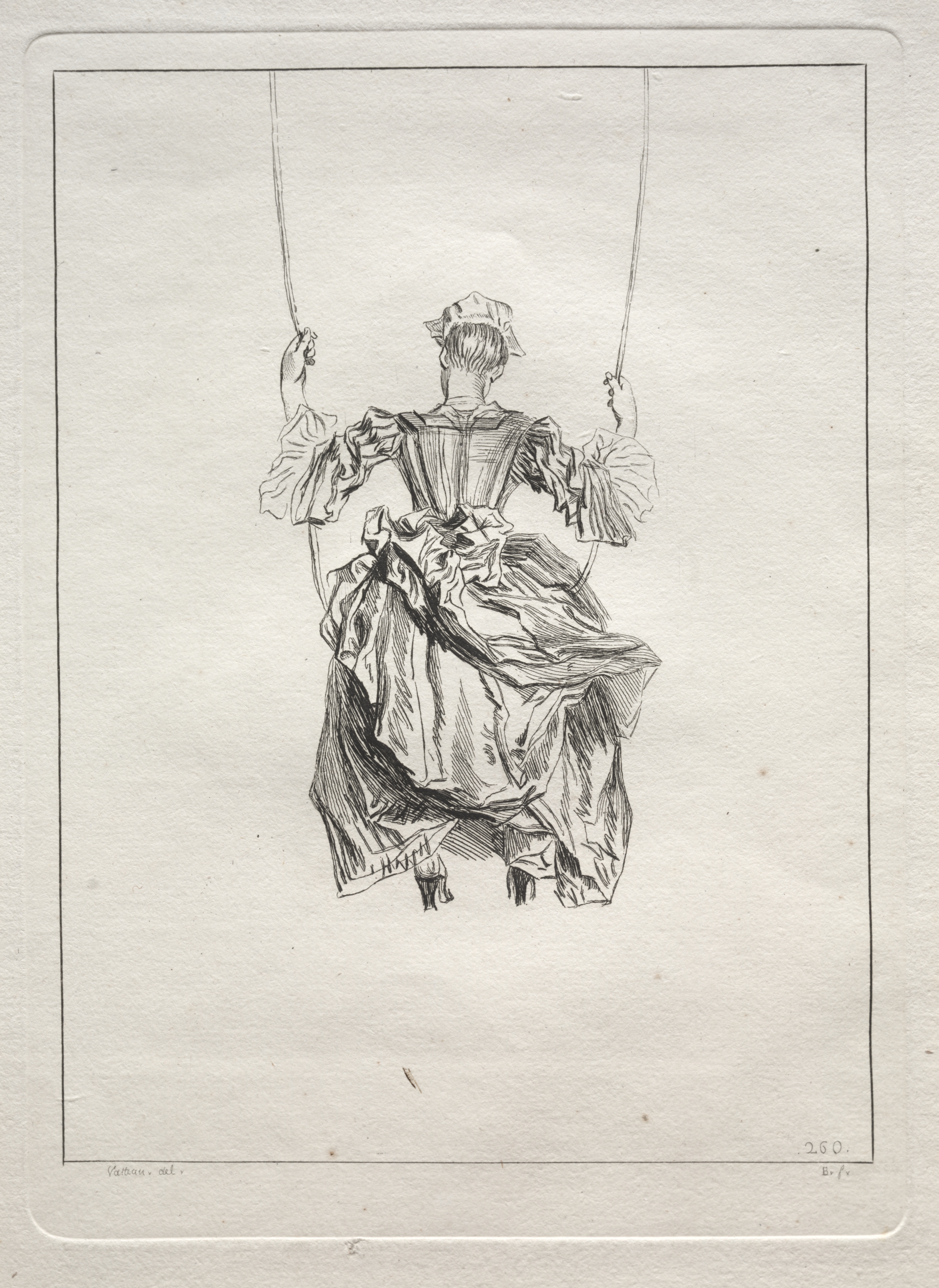 Woman on a Swing, Viewed From Behind
