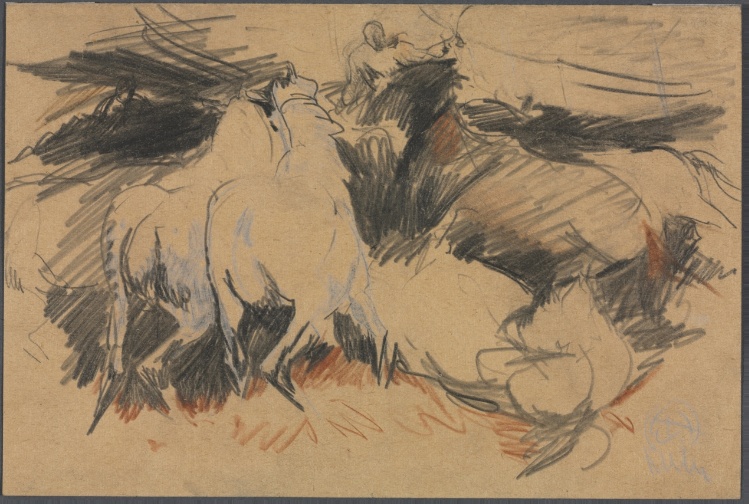 Study for "Storm Frightened Animals"