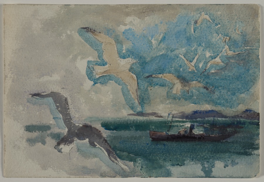 "Santa Fe, Train Window Sketch" , Henry Keller, c. 1891–1949