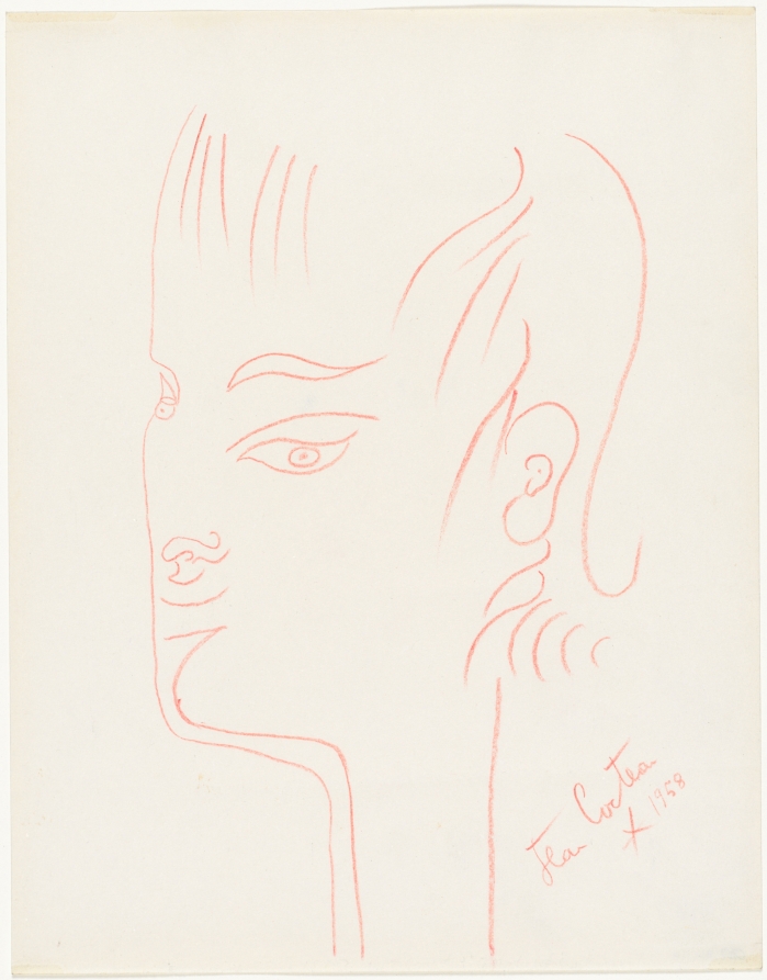 Head, Jean Cocteau, 1958