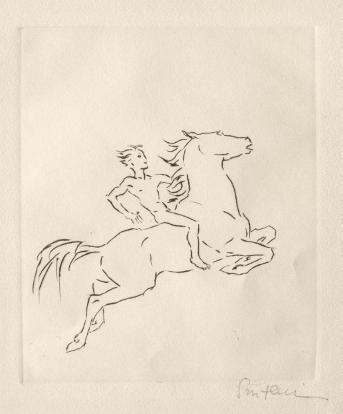 Nude Boy on Horseback