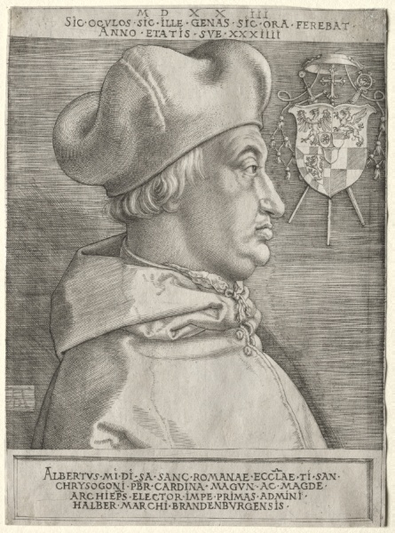 Cardinal Albrecht of Brandenburg - The Large Plate