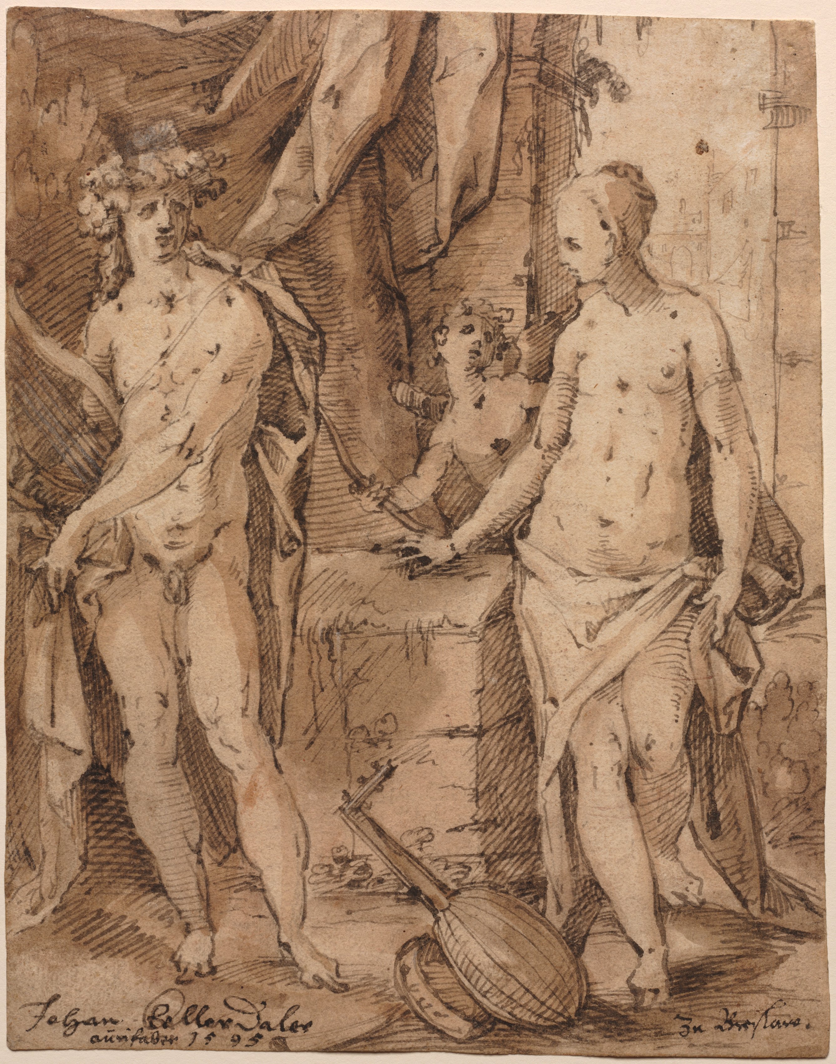 Apollo with Erato and Cupid