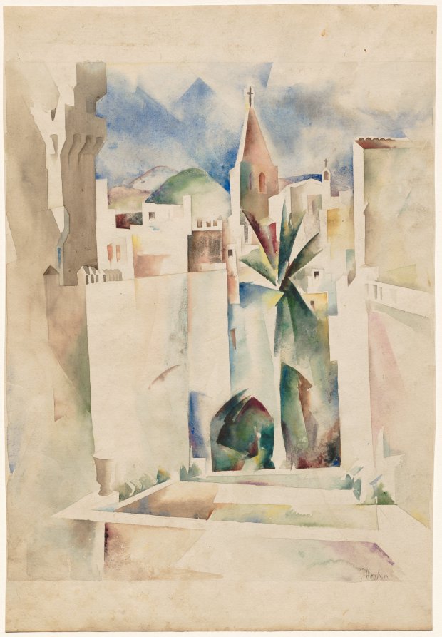 Landscape with Church Steeple, Earl Horter, after 1920