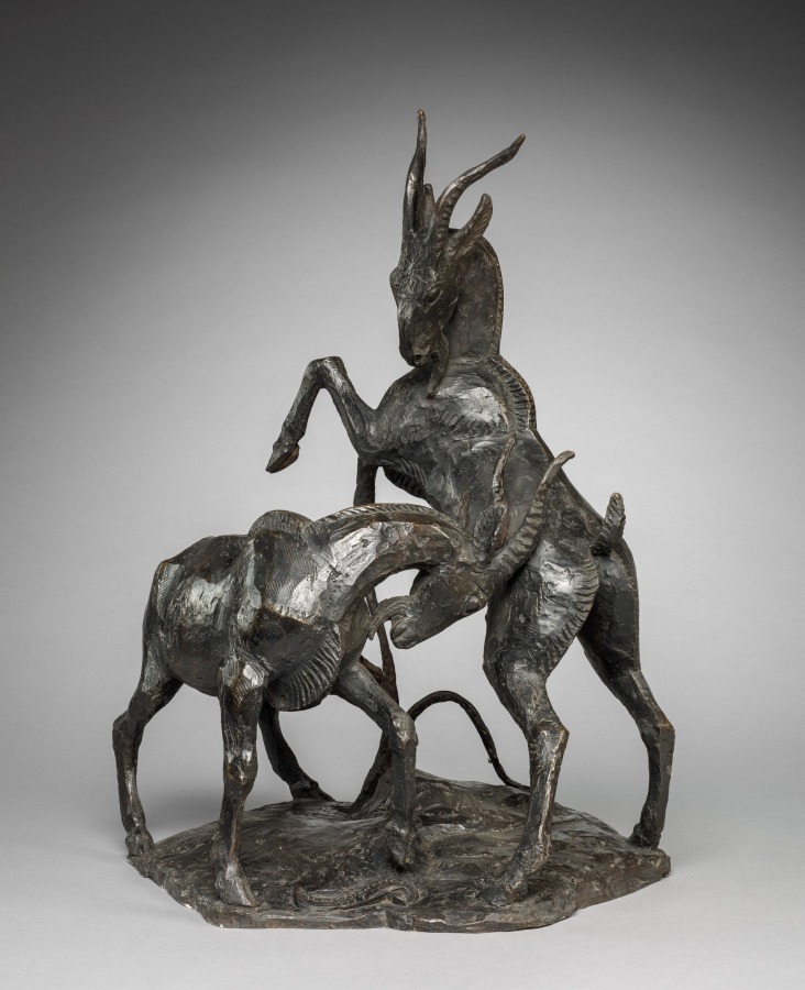 Fighting Goats, Wilhelm Hunt Diederich, 1917