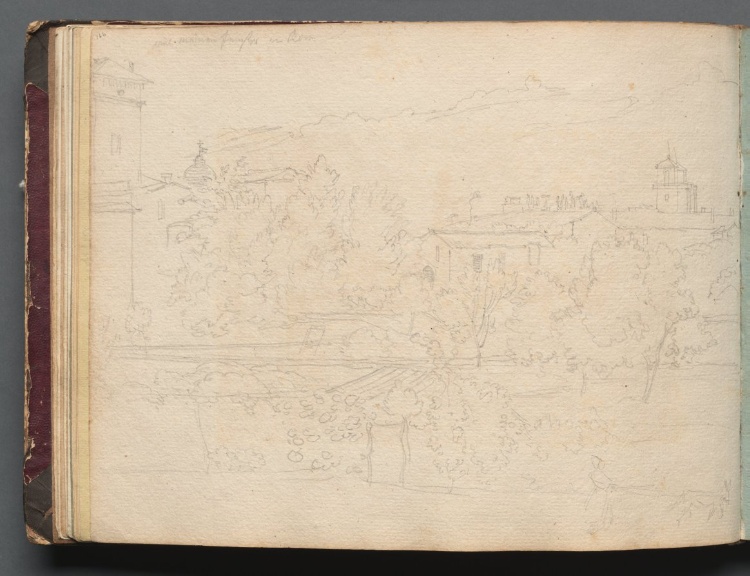 Album with Views of Rome and Surroundings, Landscape Studies, page 16b: Roman View