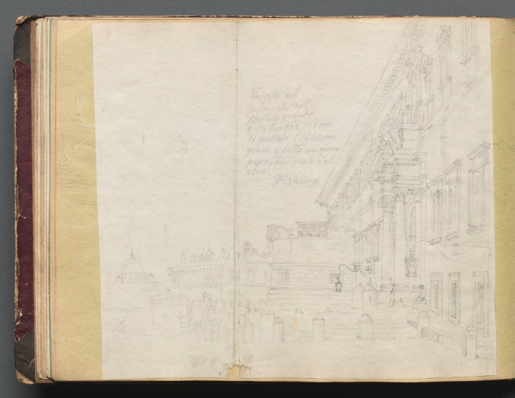 Album with Views of Rome and Surroundings, Landscape Studies, page 15b: Roman Architectural View