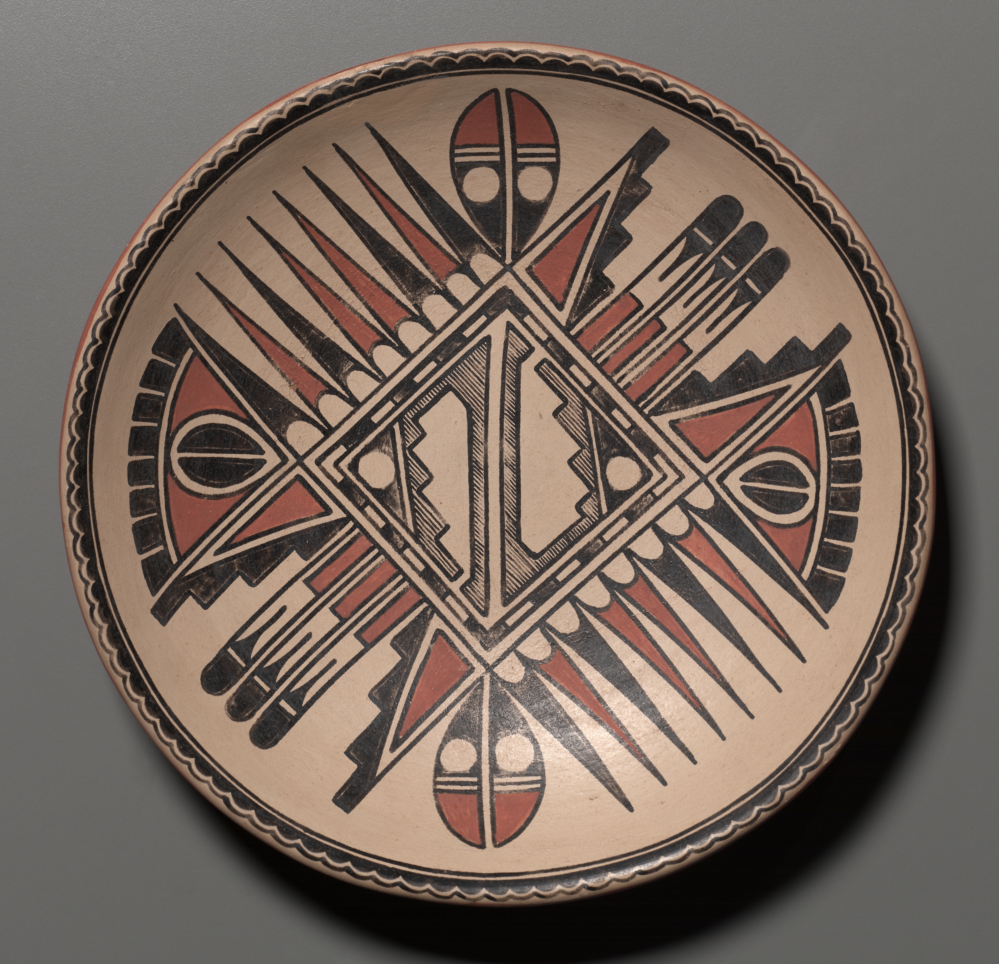 Plate with Painted Design