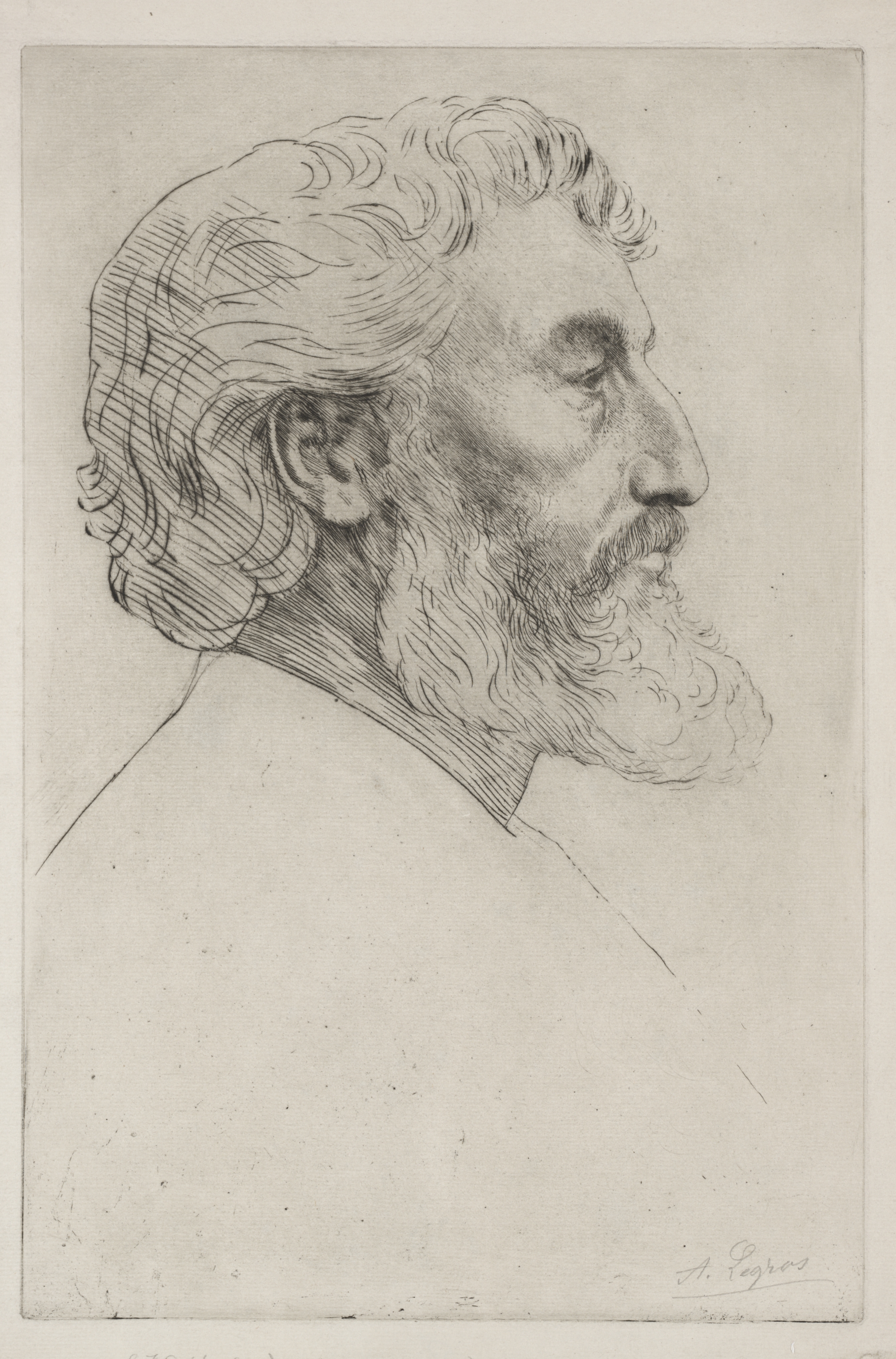 Portrait of Sir Frederick Leighton (first plate)