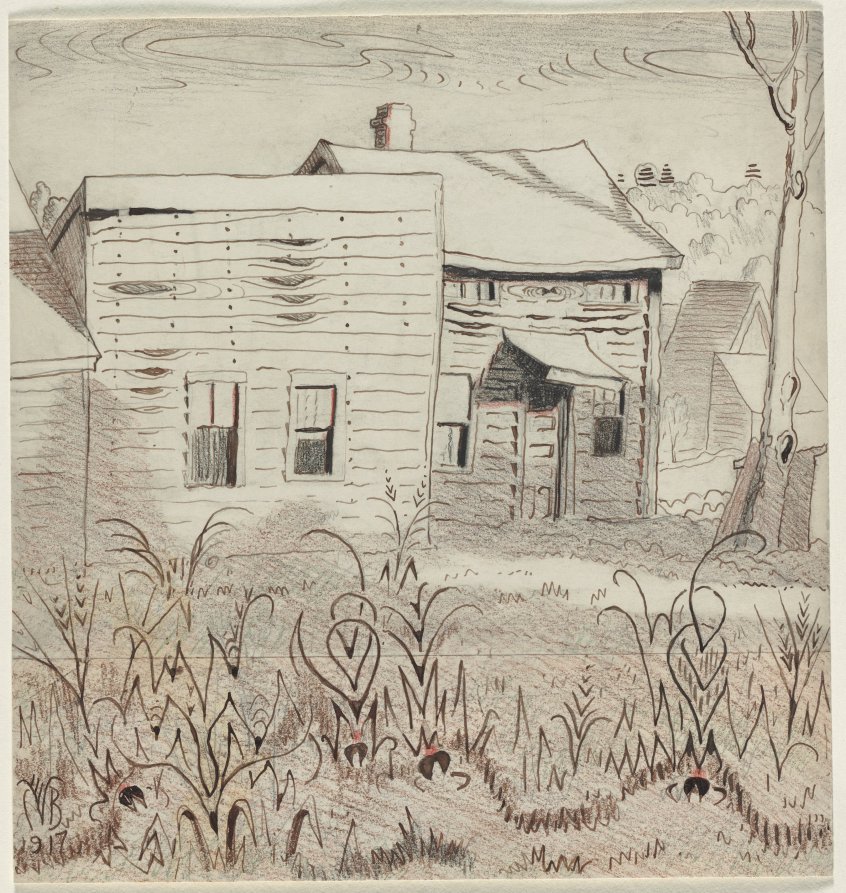 Crickets in November, Charles Burchfield, 1917