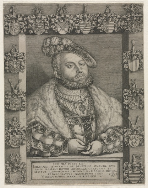 Portrait of John Frederick I, "The Magnanimous," Elector of Saxony