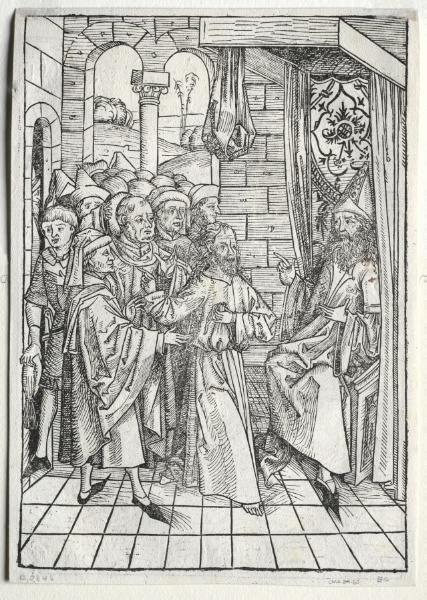 Der Schatzbehalter:  Christ before Caiaphas (verso)