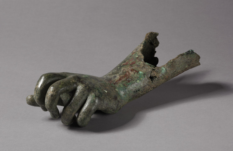 Detached Left Forearm and Hand of the Cleveland Apollo: Apollo Sauroktonos (Lizard-Slayer) or Apollo the Python-Slayer