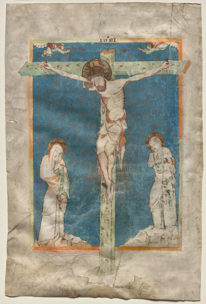 Leaf from a Missal: The Crucifixion (recto)