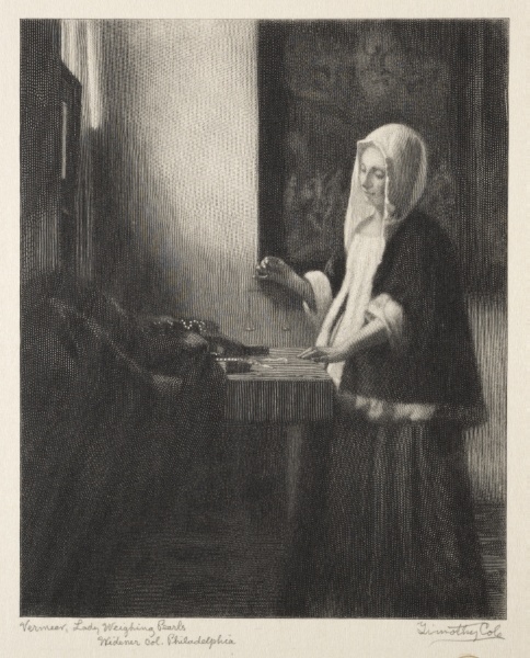 A Woman Weighing Gold (A Woman Weighing Pearls)