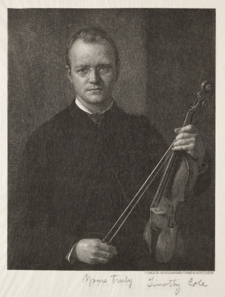 Old Italian Masters:  Portrait of Timothy Cole (Man with Violin)