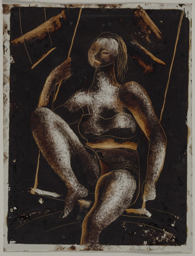 Girl Seated on a Trapeze, Charles Malcolm Campbell, c. 1939