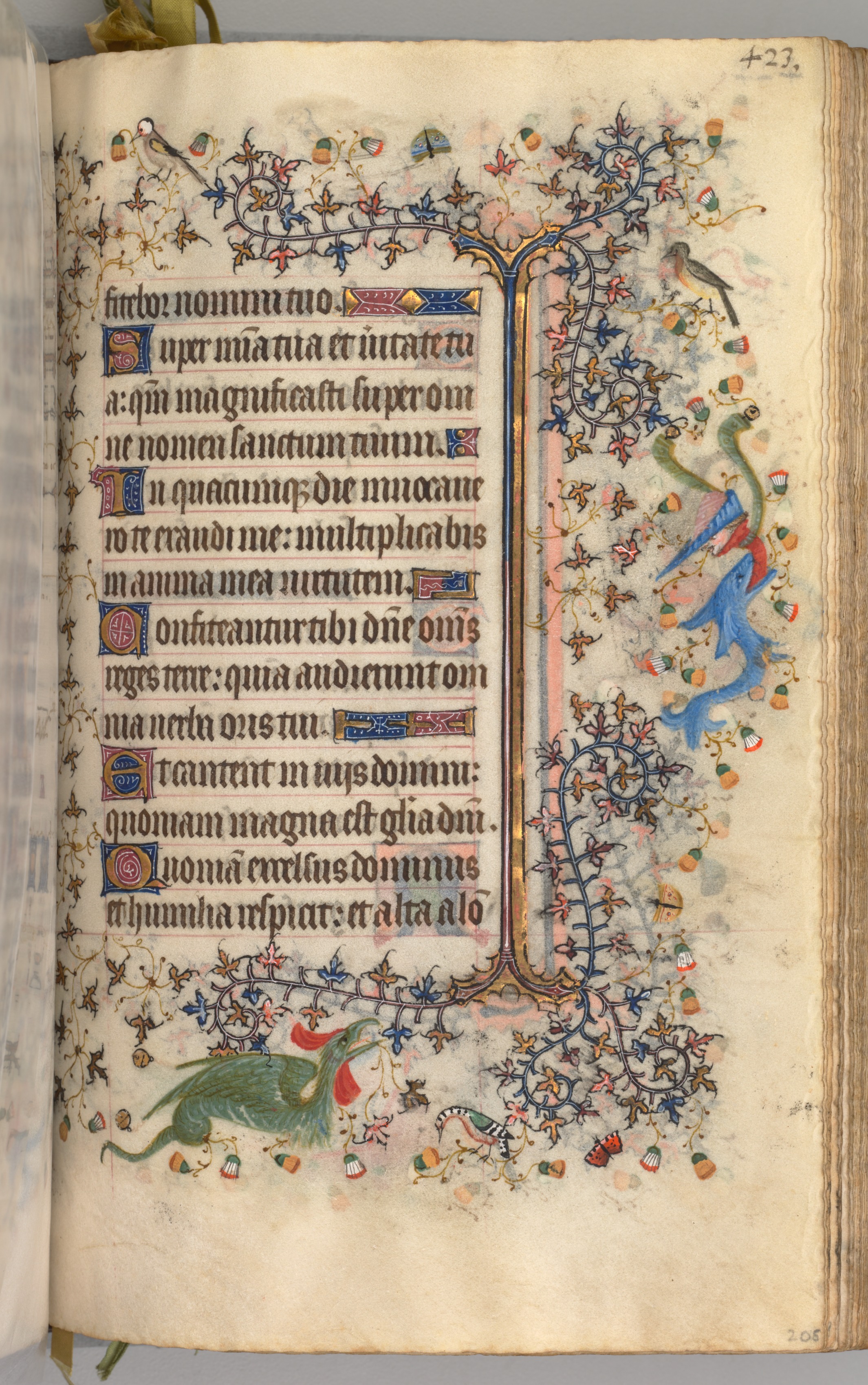 Hours of Charles the Noble, King of Navarre (1361-1425): fol. 206r, Text