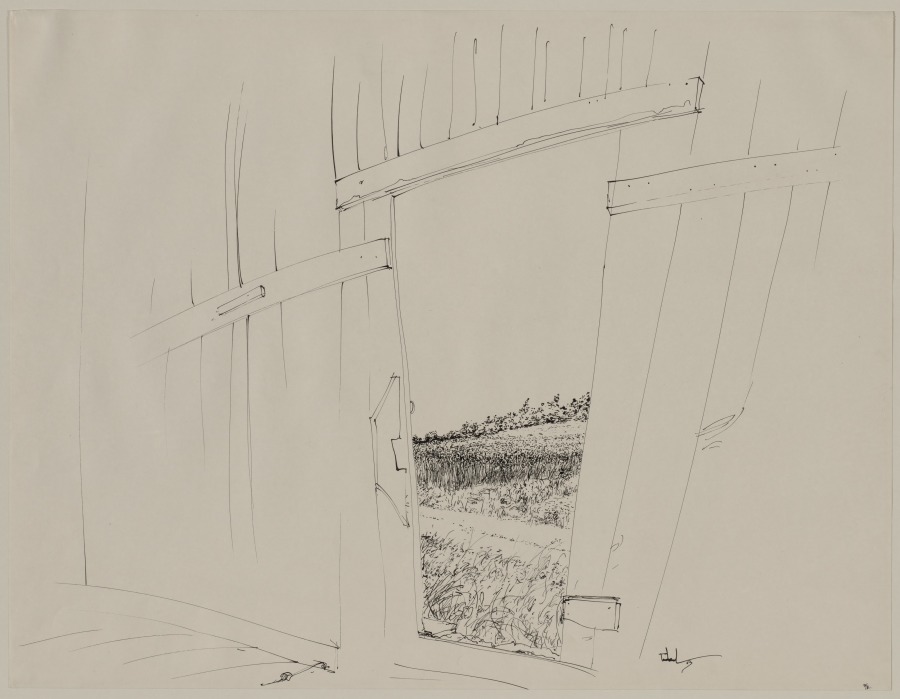 Open Barn Door (Saylorsburg), Peter Takal, 1957