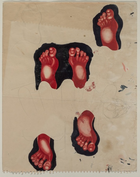 Study for "Queenie," Vali Myers' Feet