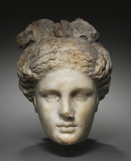 aphrodite greek goddess statue head
