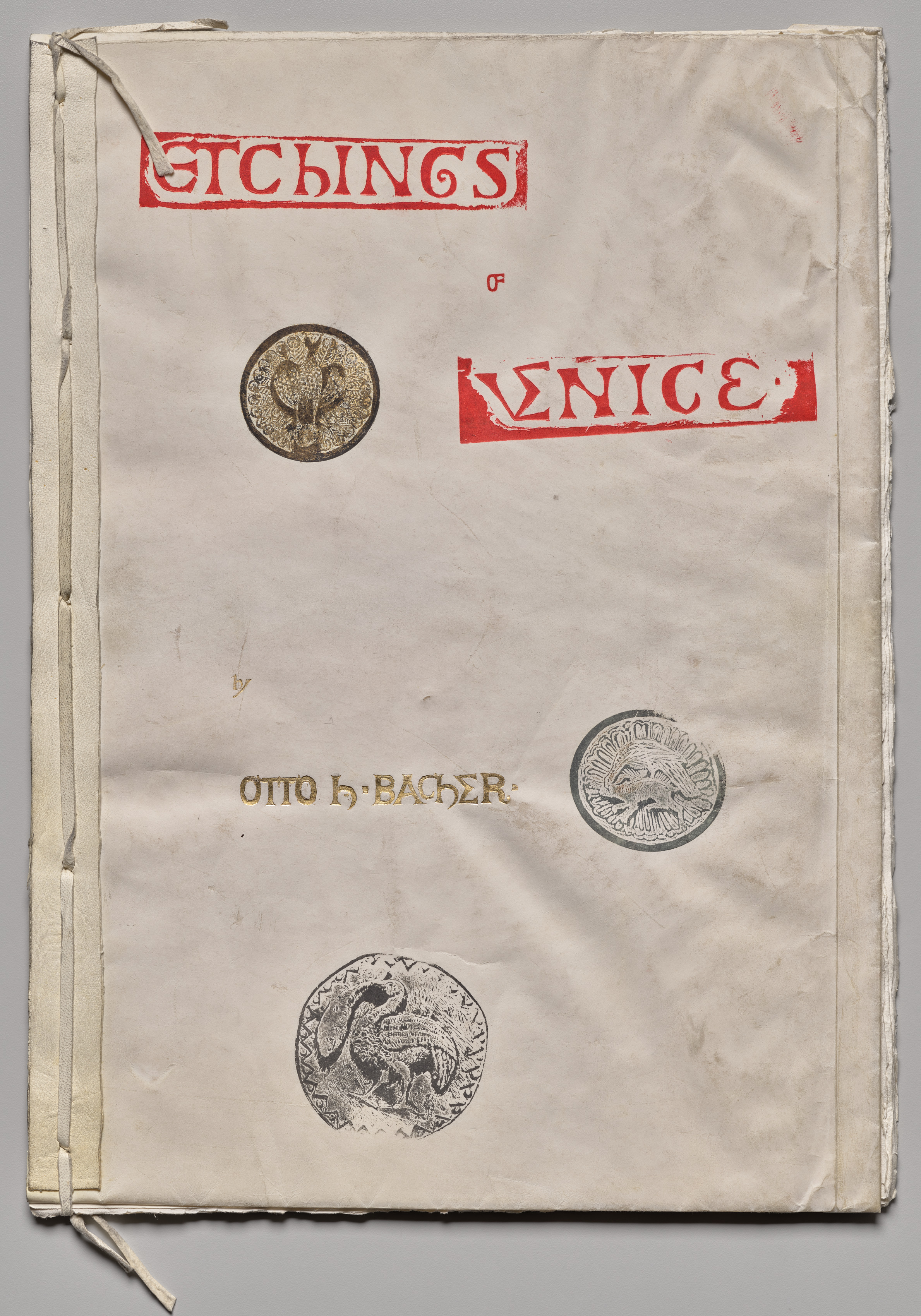 Etchings of Venice: Cover and Title Page