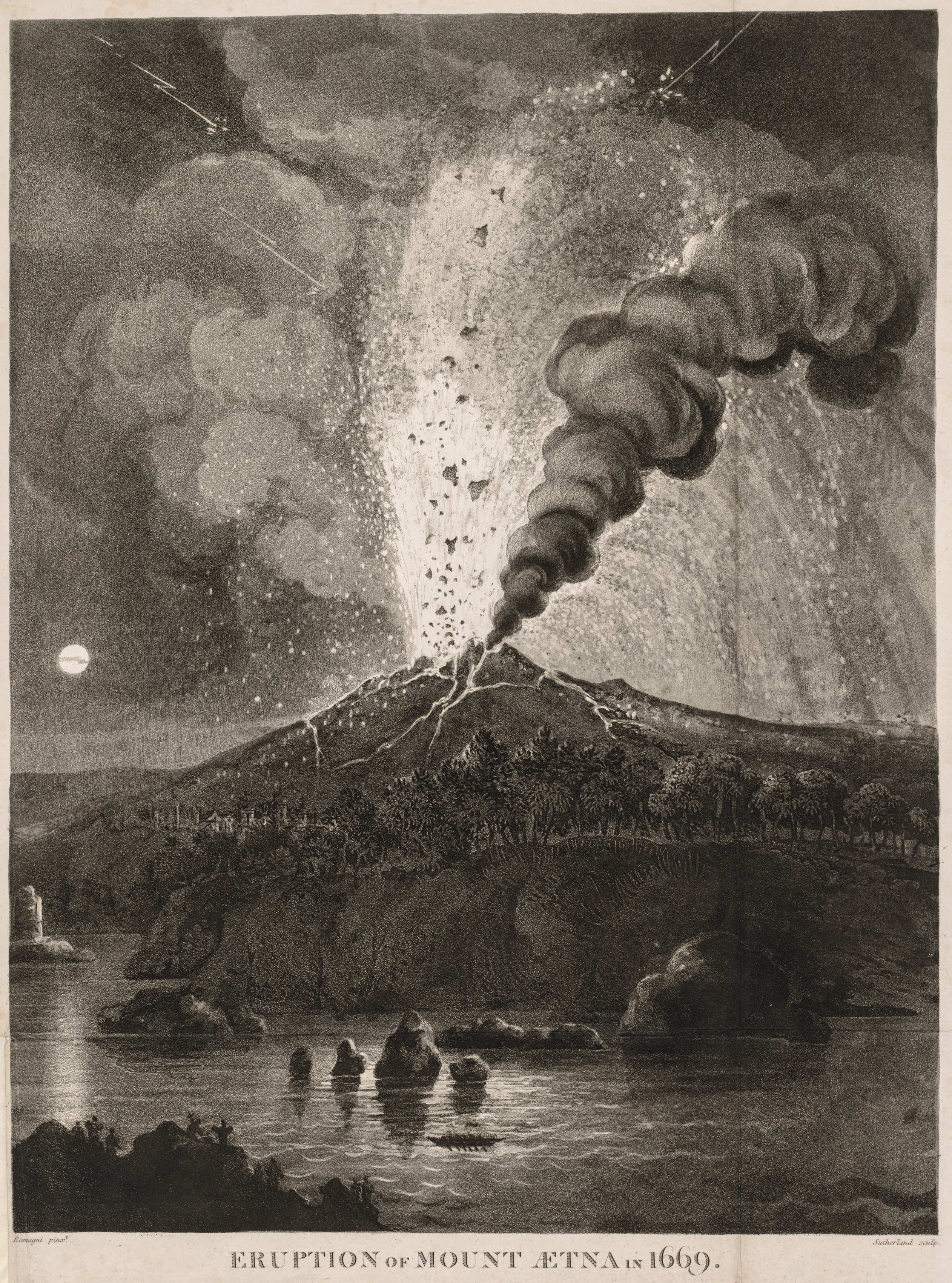 Eruption of Mount Aetna in 1669