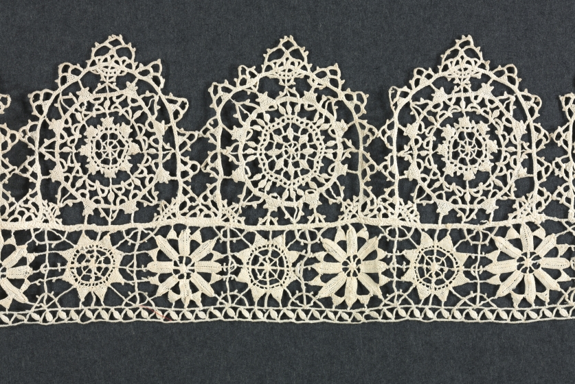Reticella Pattern Needlepoint (Reticella) Lace Insertion and Edging | Cleveland Museum of Art