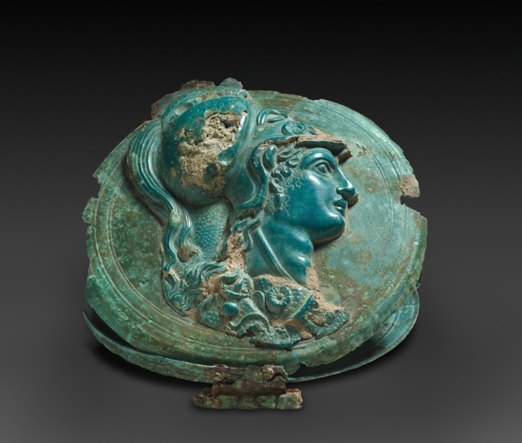 Box Mirror with Head of Athena