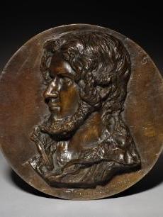 Section of Monolithic Railing with Bather and Lotus Medallions ...