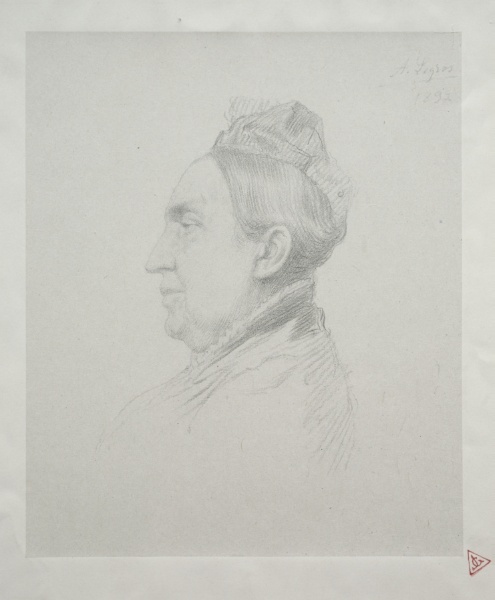Portrait of Madame Kemp in Profile (2nd Plate)