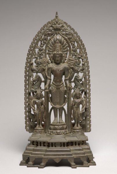 Vishnu Attended by Chakrapurusa and Shankhapurusa