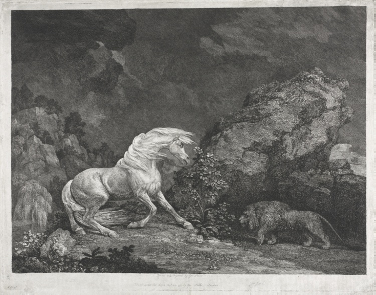A Horse Frightened by a Lion