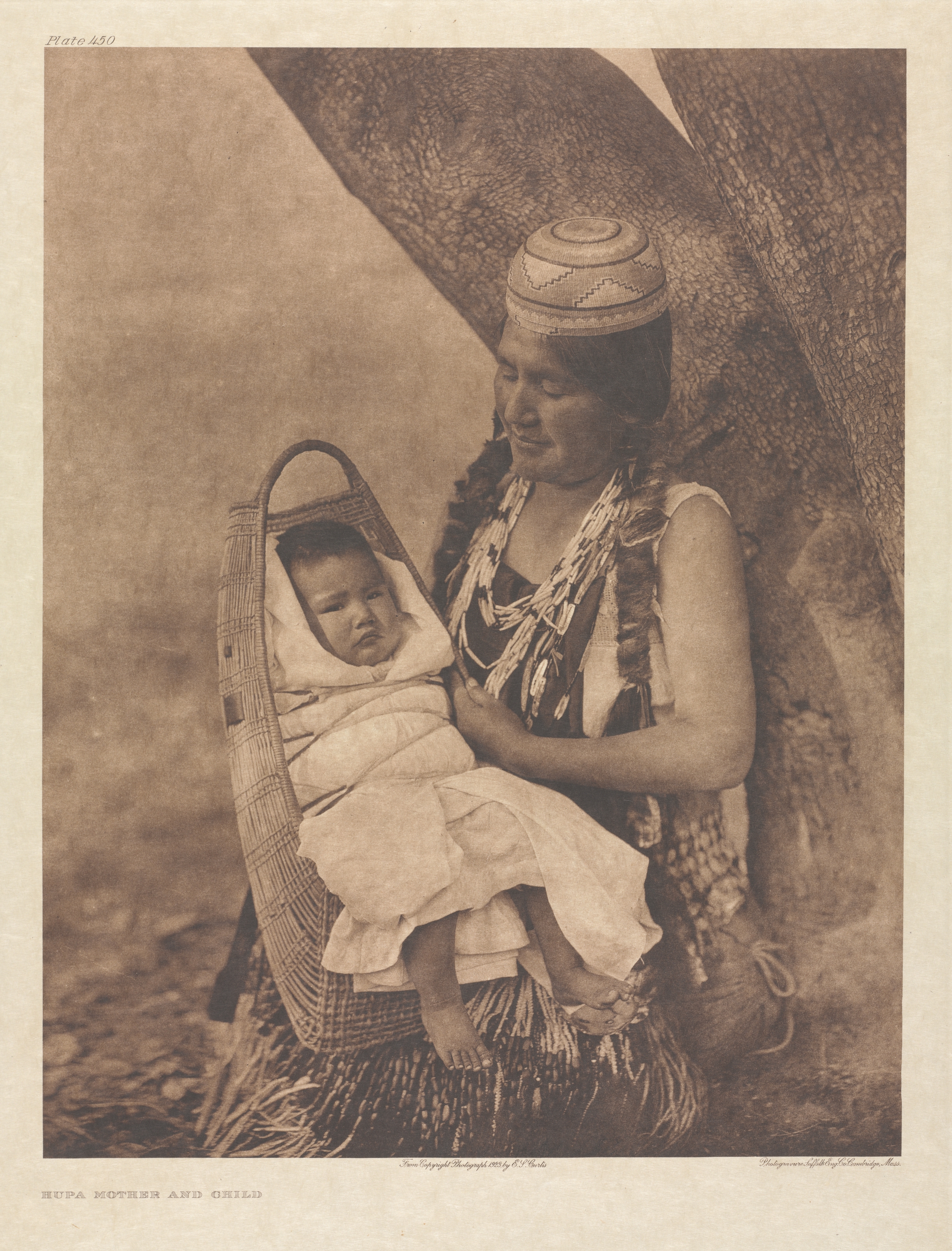 Portfolio XIII, Plate 450: Hupa Mother and Child